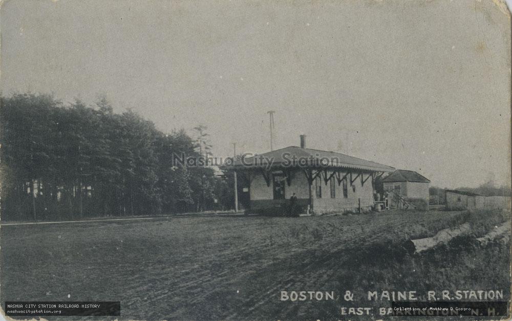 Postcard: Boston & Maine Railroad Station, East Barrington, New Hampshire